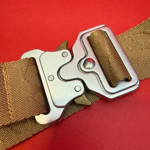 Afends Recycled Utility Belt – Tan Canvas Streetwear Accessory with Metal Buckle - Picture 8 of 12